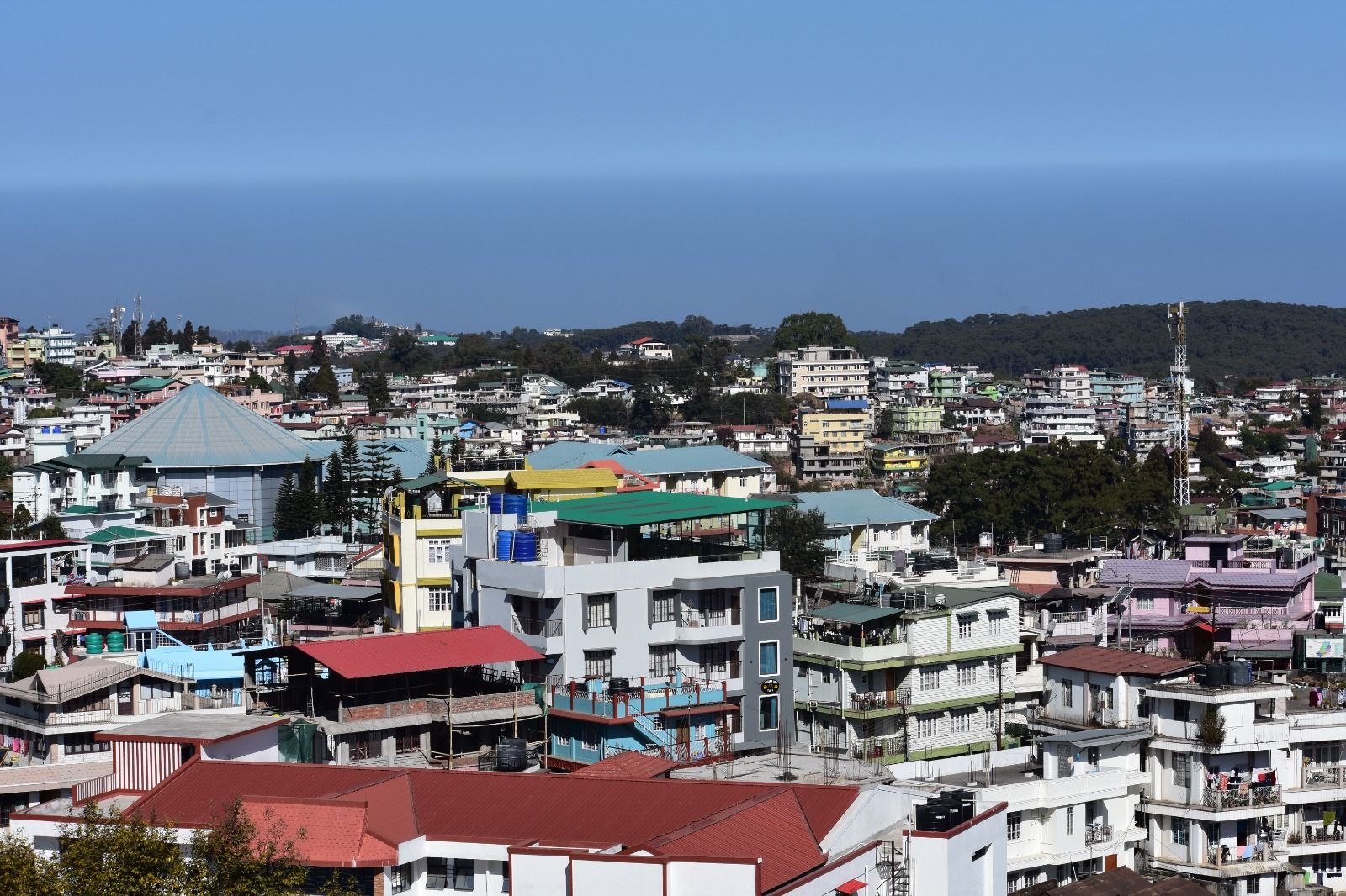 Panoramic Shillong View from the Rooftop